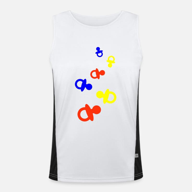 Sucette Bébé Débardeur respirant contrasté Homme 