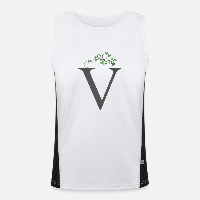 V avec trèfles Débardeur respirant contrasté Homme 