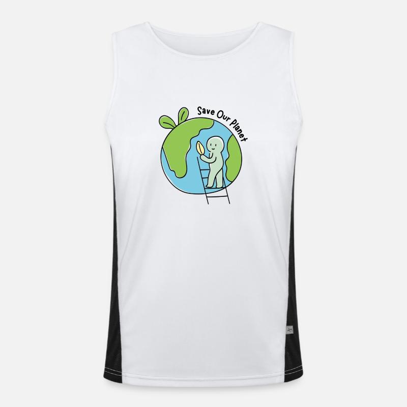 Save Our Planet Men's Functional Contrast Tank Top 