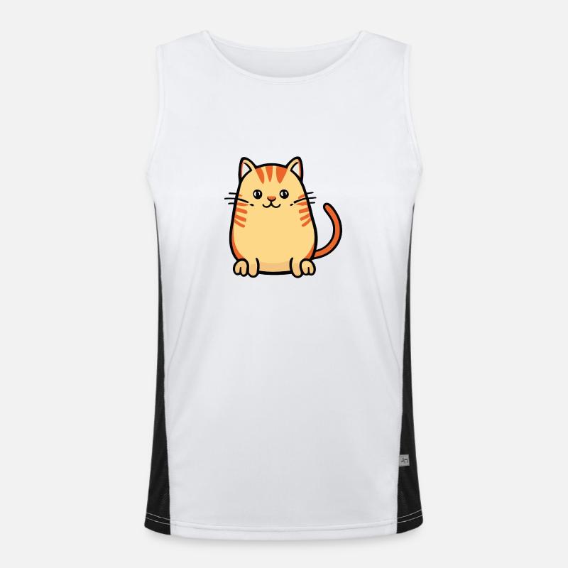 Just cute kitten Men's Functional Contrast Tank Top 