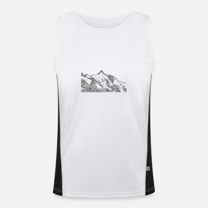 grossglockner Funktionelles Kontrast-Tank Top für Männer 
