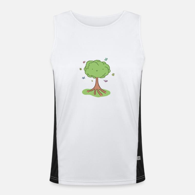 Arbre mignon Débardeur respirant contrasté Homme 