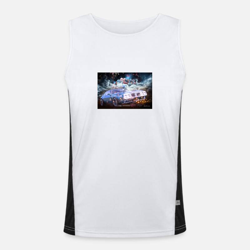 BluePower Funktionelles Kontrast-Tank Top für Männer 