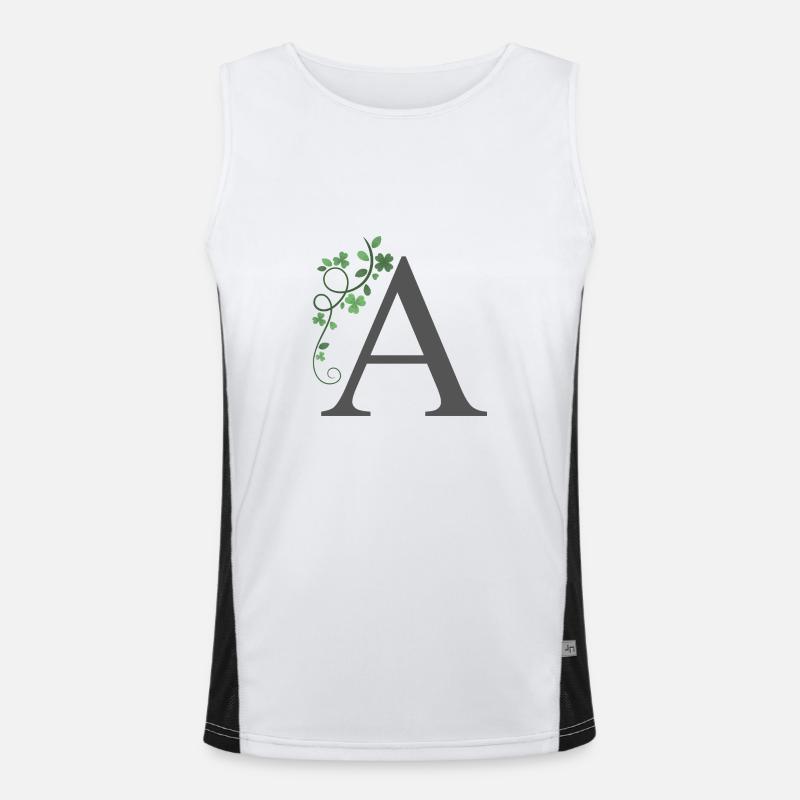 A avec trèfles Débardeur respirant contrasté Homme 