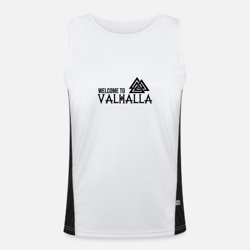 Valhalla - Funksjonell kontrast-singlet for menn - hvit/svart