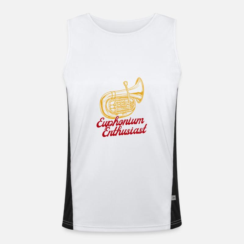 Euphonium Enthusiast Baritone Marching Band Funktionelles Kontrast-Tank Top für Männer 