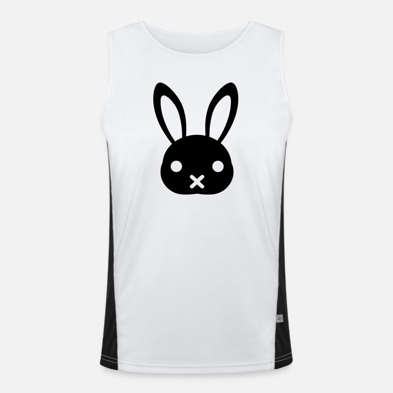 Kaninchen Funktionelles Kontrast-Tank Top für Männer 