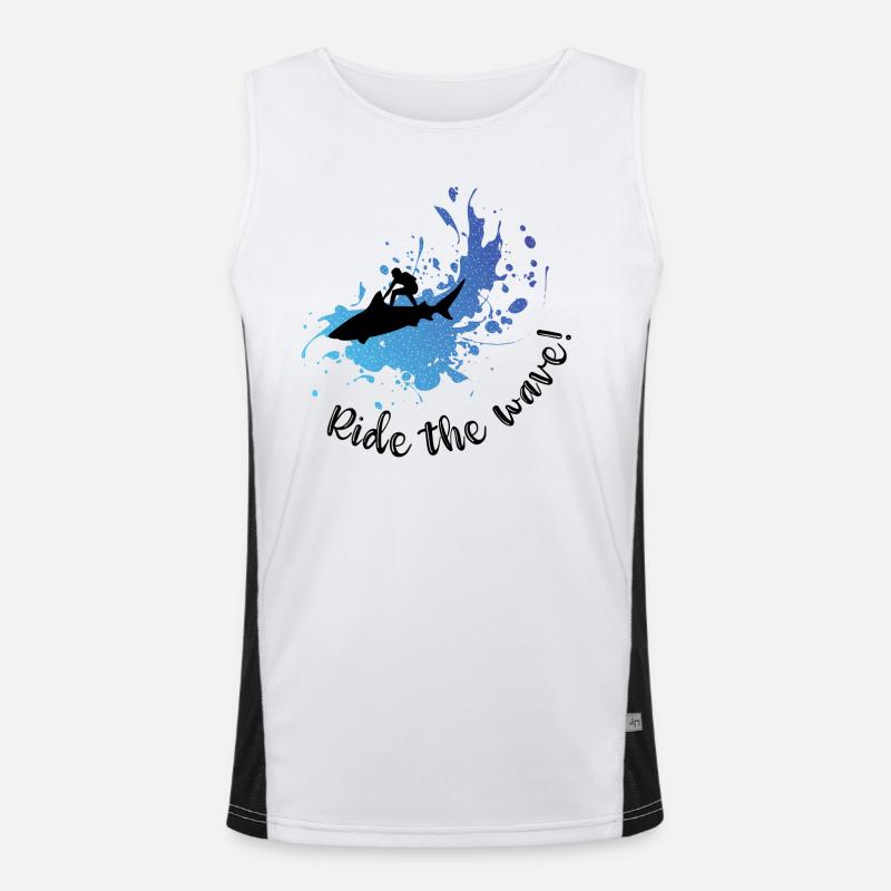 Ride the wave! Men's Functional Contrast Tank Top 