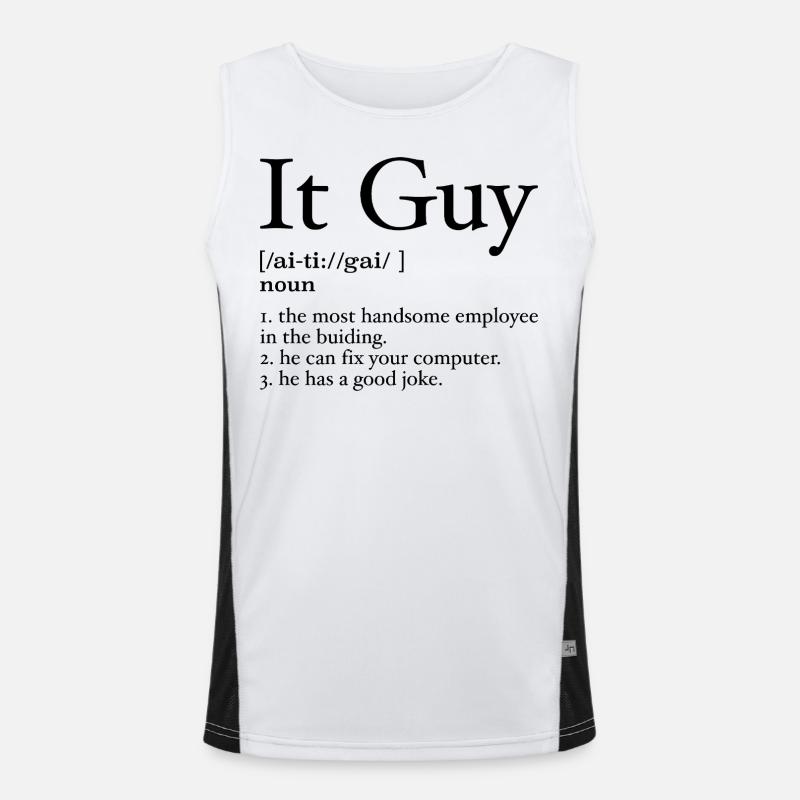 It guy definition Men's Functional Contrast Tank Top 