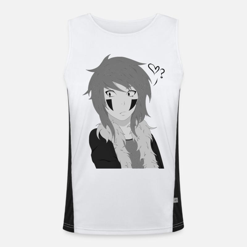Anime manga Men's Functional Contrast Tank Top 