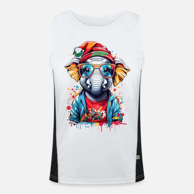 Éléphant cool Débardeur respirant contrasté Homme 