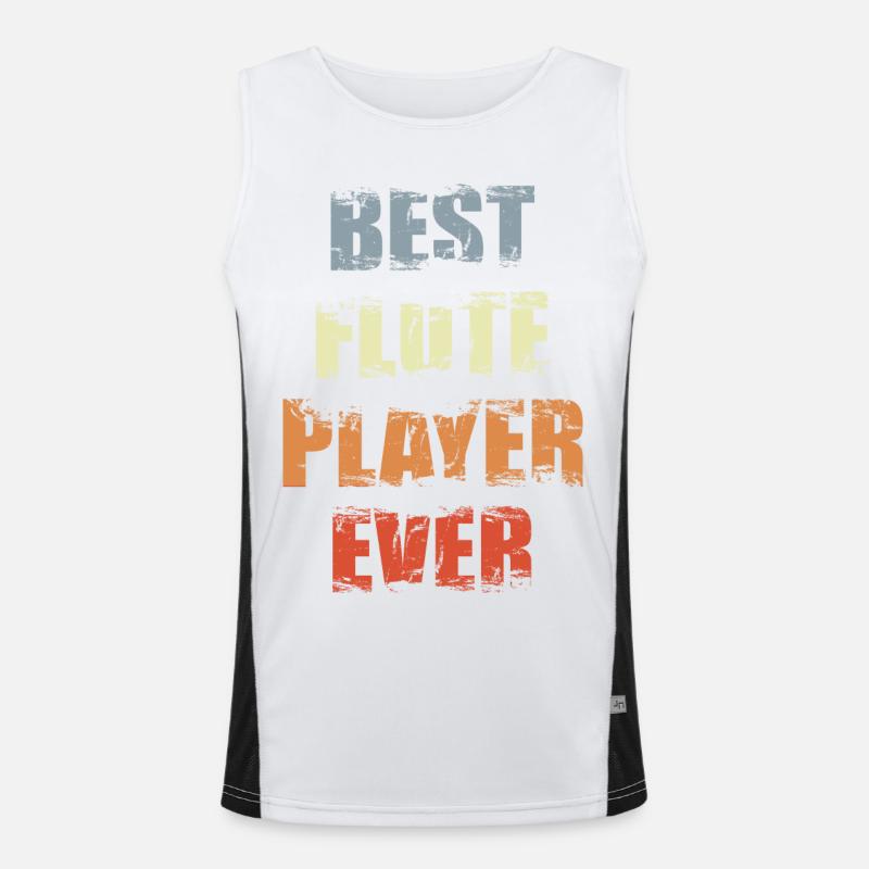 Best Flutist Men's Functional Contrast Tank Top 