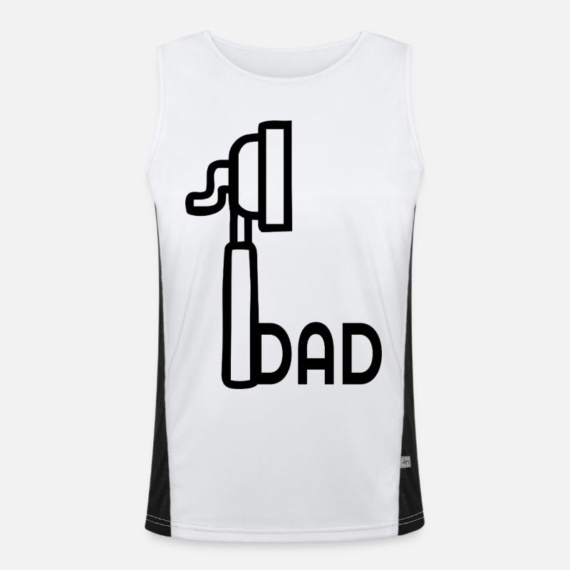 Espresso-Kaffeemaschine-Papa Funktionelles Kontrast-Tank Top für Männer 
