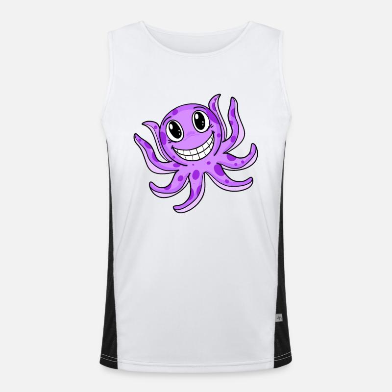 Octopuses Men's Functional Contrast Tank Top 