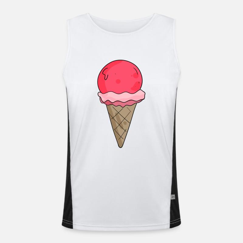 Eis Funktionelles Kontrast-Tank Top für Männer 