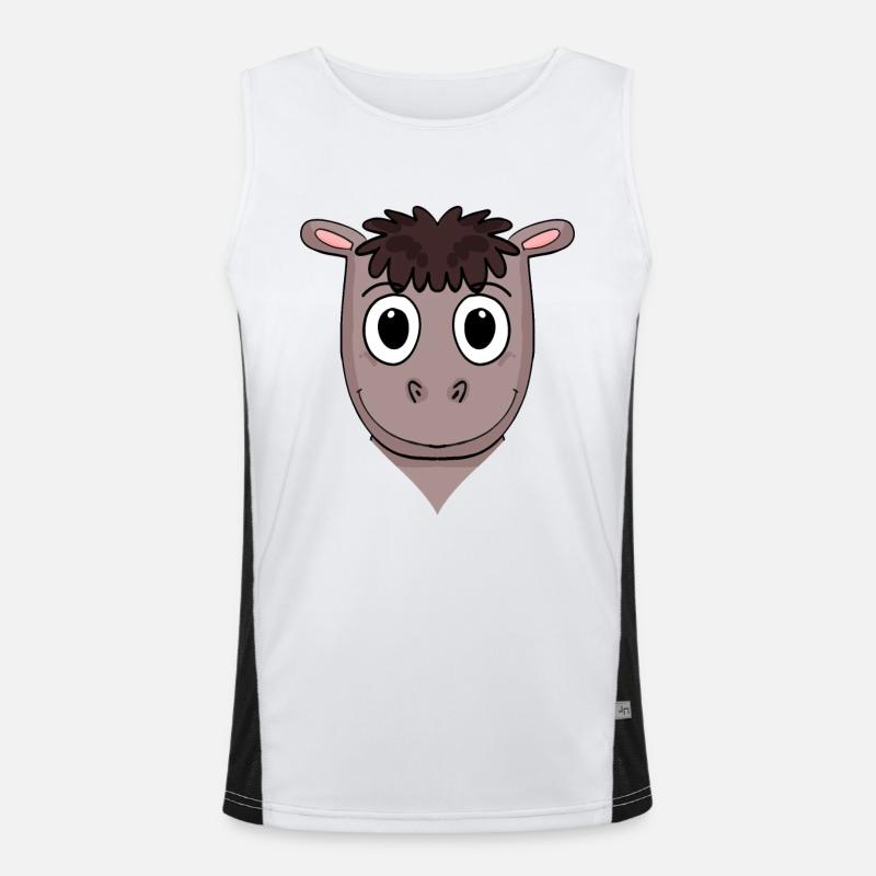 Pferd Funktionelles Kontrast-Tank Top für Männer 