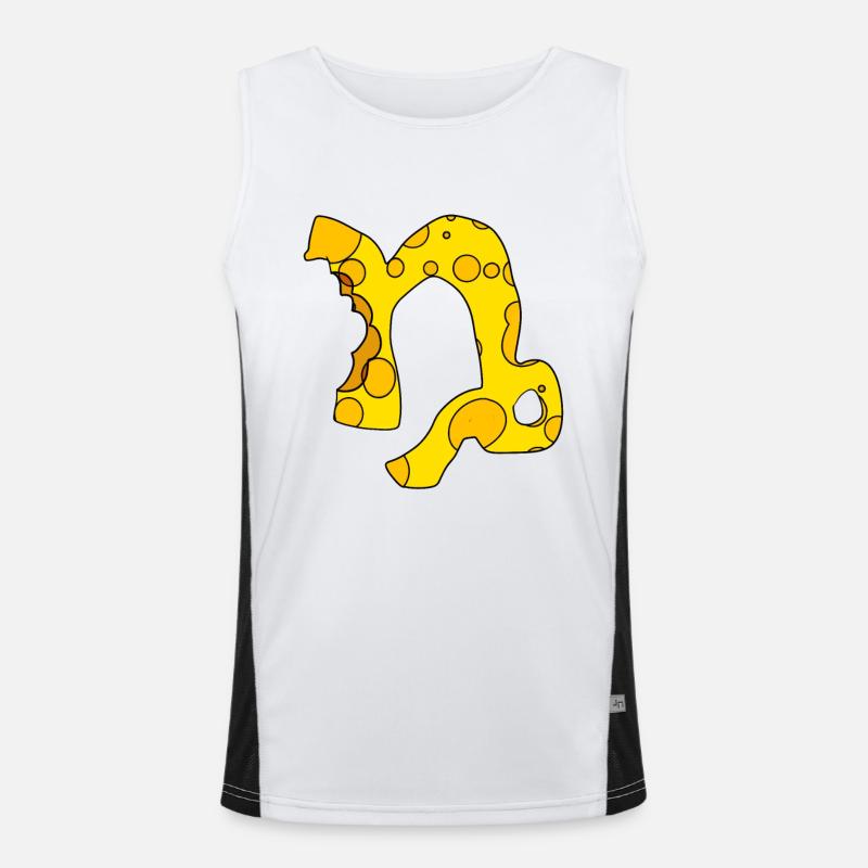 Sternzeichen Steinbock Funktionelles Kontrast-Tank Top für Männer 