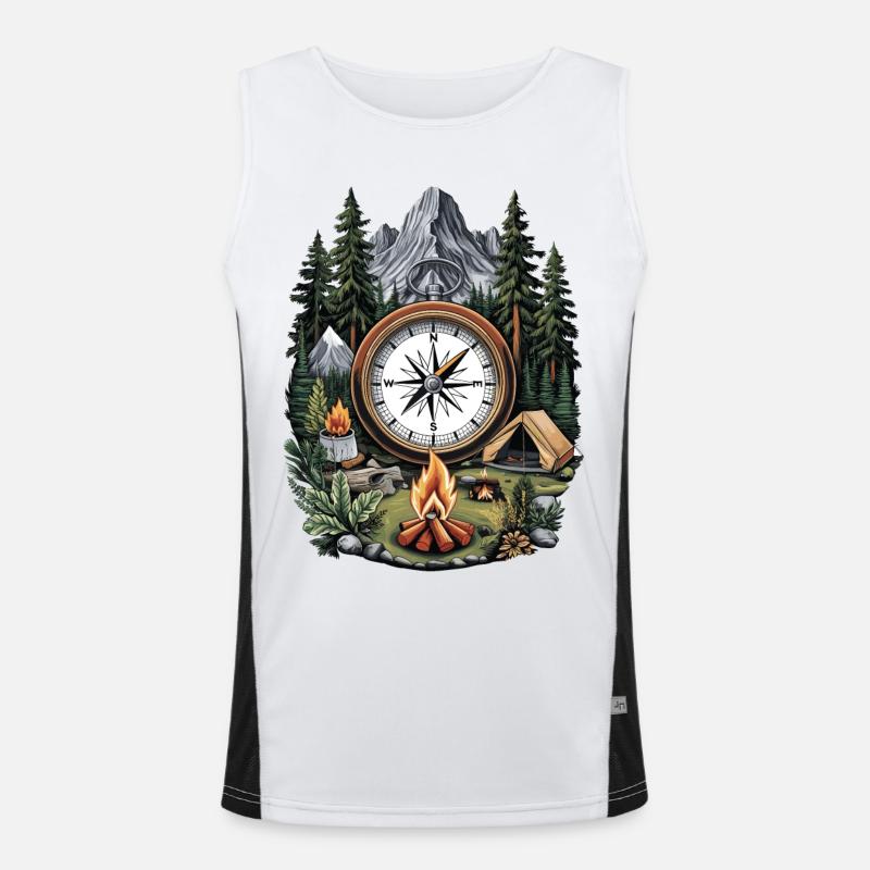 Naturszene Funktionelles Kontrast-Tank Top für Männer 