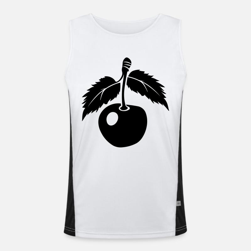 Kirsche Funktionelles Kontrast-Tank Top für Männer 