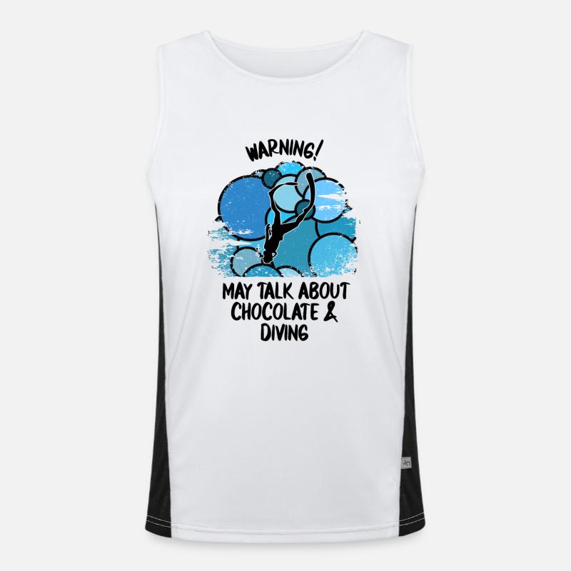 Divers Scuba Diving Scuba Diving Scuba Diving Men's Functional Contrast Tank Top 
