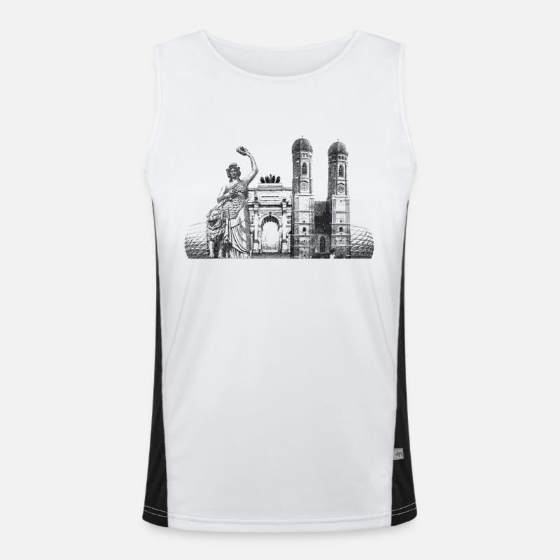 München Funktionelles Kontrast-Tank Top für Männer 