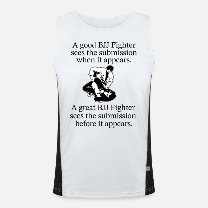 BJJ Quote Men's Functional Contrast Tank Top 