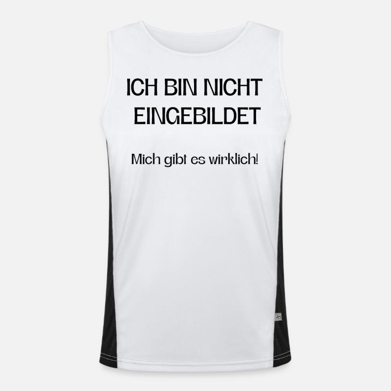 Ich bin nicht eingebildet mich gibt es wirklich! Funktionelles Kontrast-Tank Top für Männer 