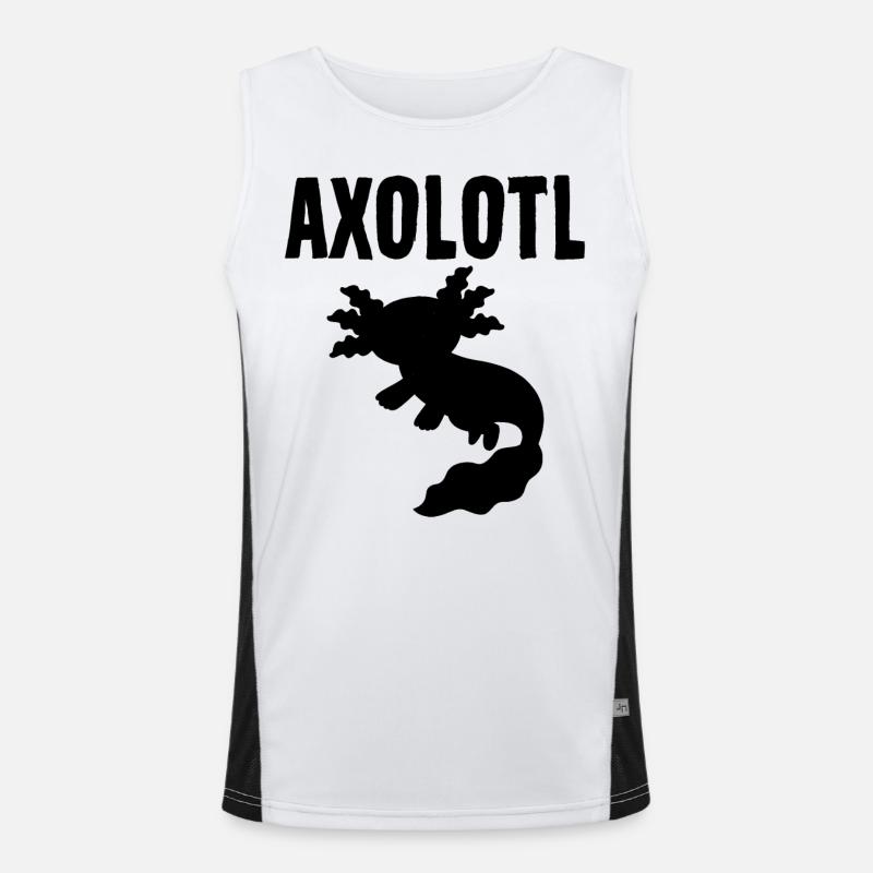 Axolotl Funktionelles Kontrast-Tank Top für Männer 