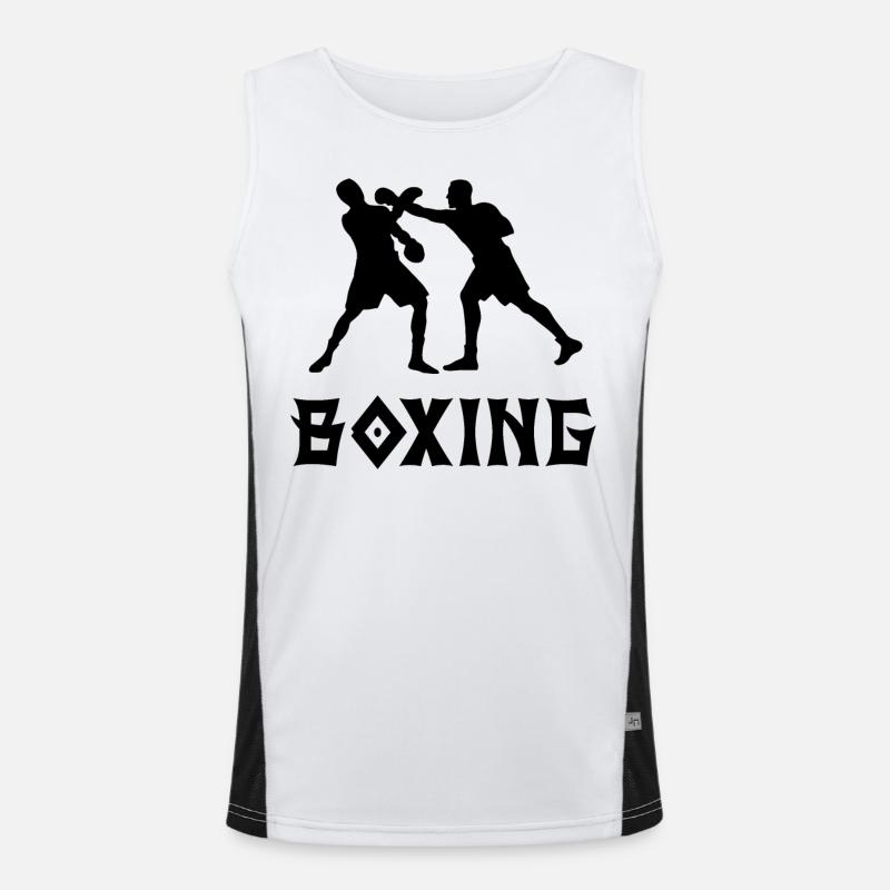 Boxen Funktionelles Kontrast-Tank Top für Männer 