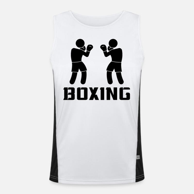 Boxen Funktionelles Kontrast-Tank Top für Männer 