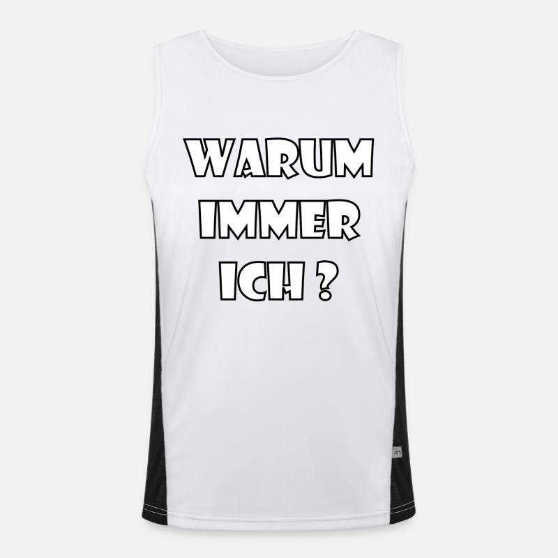 WHY ALWAYS ME? Men's Functional Contrast Tank Top 