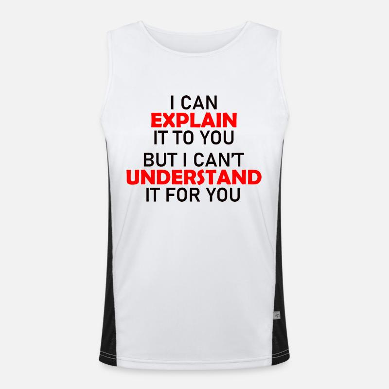 Engineer Slogan Men's Functional Contrast Tank Top 