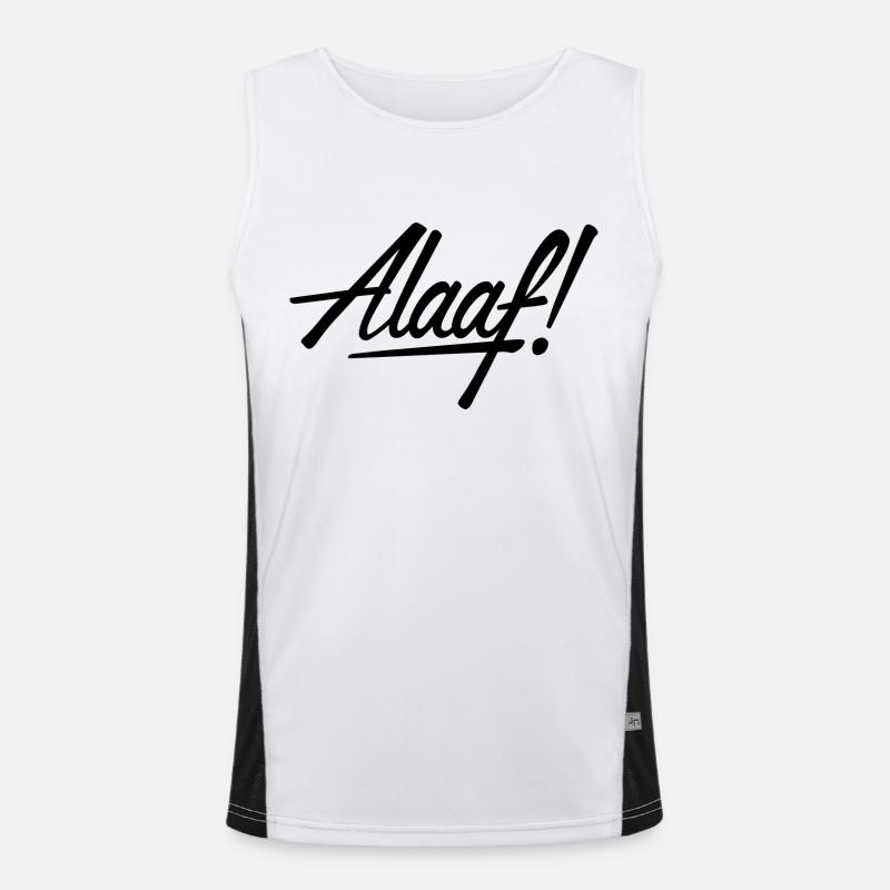 Alaaf! design noir Débardeur respirant contrasté Homme 