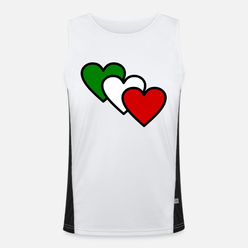 Italien Funktionelles Kontrast-Tank Top für Männer 
