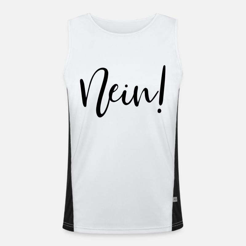 Nein! Funktionelles Kontrast-Tank Top für Männer 