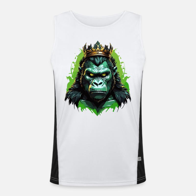 Gorilla Funktionelles Kontrast-Tank Top für Männer 