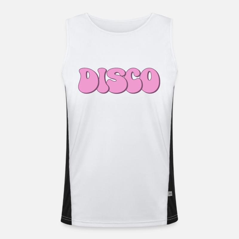 Disco Funktionelles Kontrast-Tank Top für Männer 