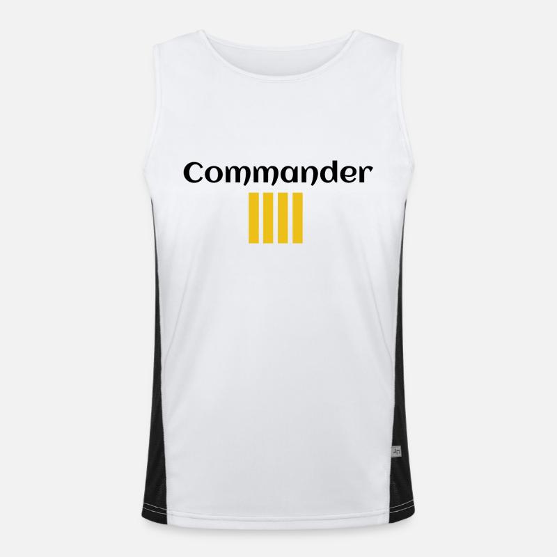 Commander Funktionelles Kontrast-Tank Top für Männer 