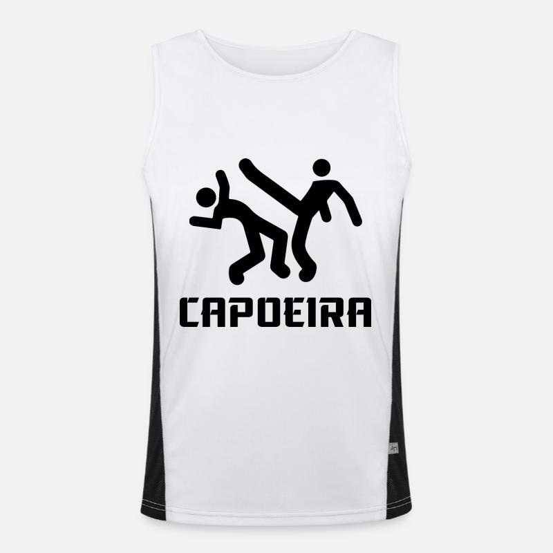 Capoeira Funktionelles Kontrast-Tank Top für Männer 