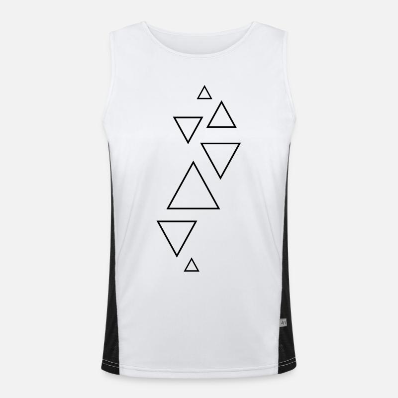 forms hipster triangles Men's Functional Contrast Tank Top 
