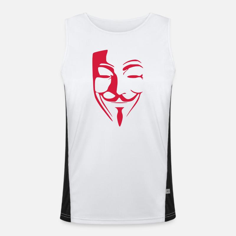 Anonymous Funktionelles Kontrast-Tank Top für Männer 