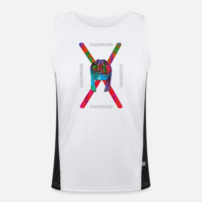 Illyrian 🇦🇱 Funktionelles Kontrast-Tank Top für Männer 