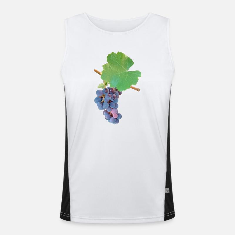 Grapes – fruity elegance Men's Functional Contrast Tank Top 
