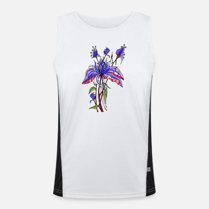 Fleur Débardeur respirant contrasté Homme 