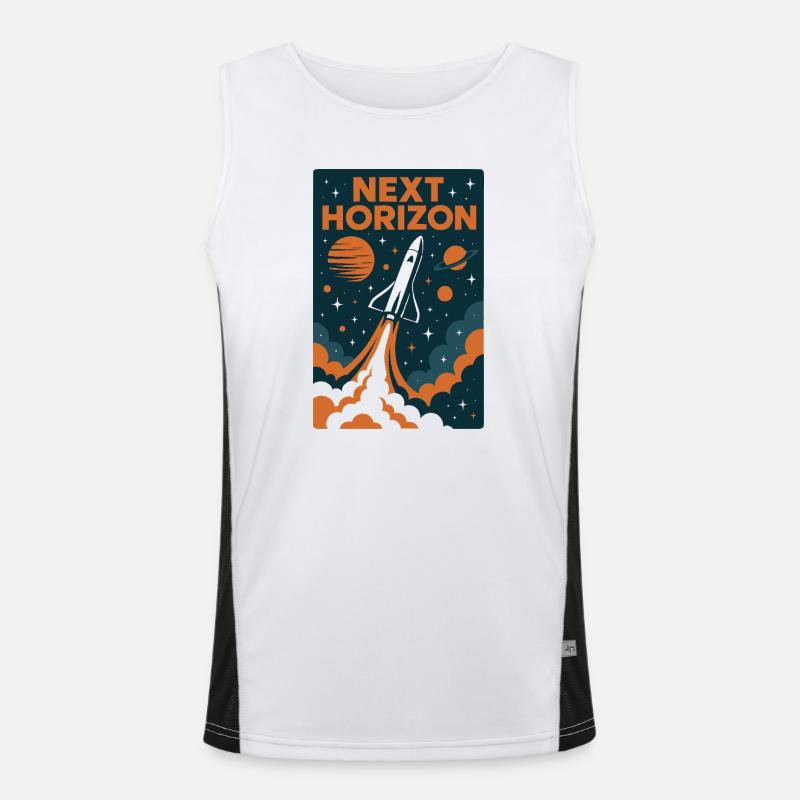 Next horizon Rocket launch Men's Functional Contrast Tank Top 