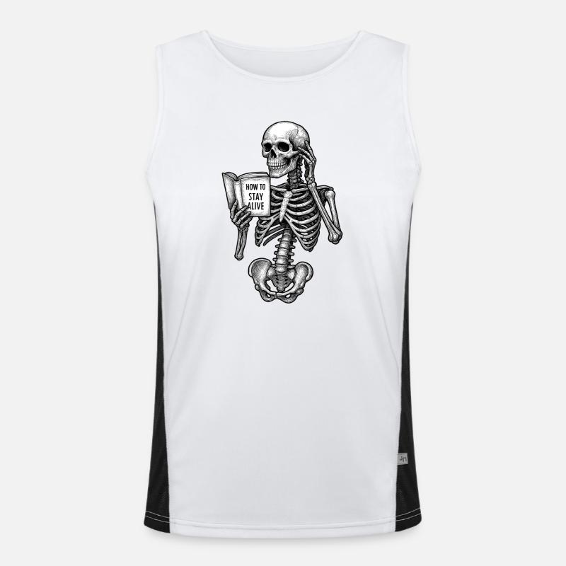 How to stay alive Men's Functional Contrast Tank Top 