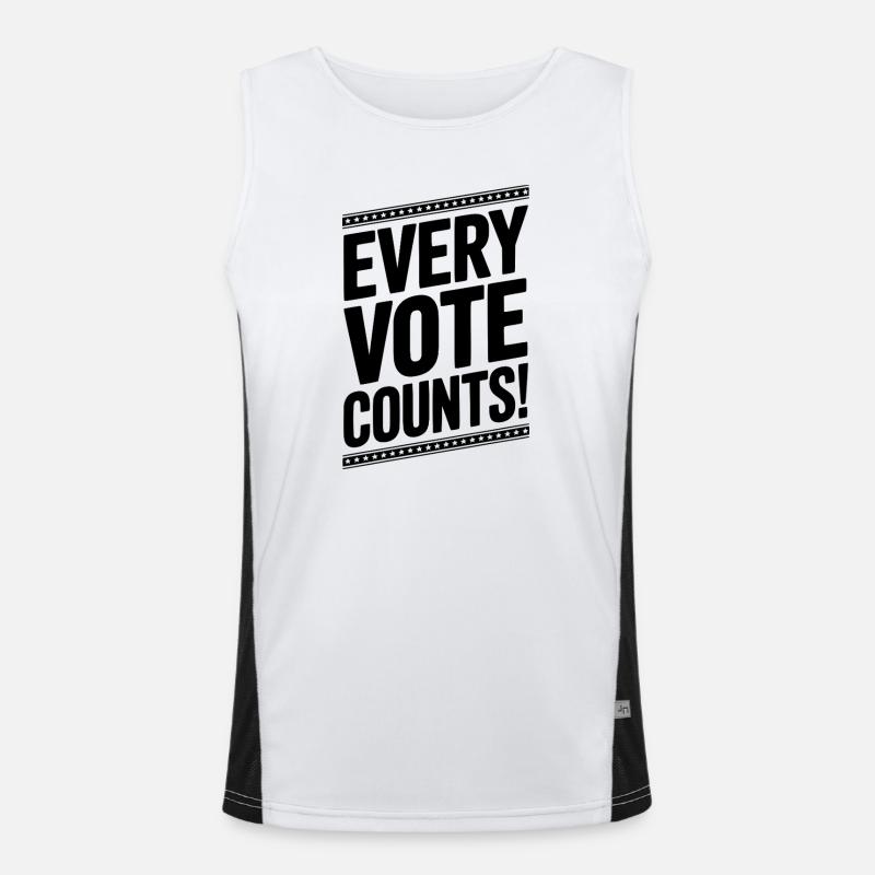 Every Vote Counts Men's Functional Contrast Tank Top 