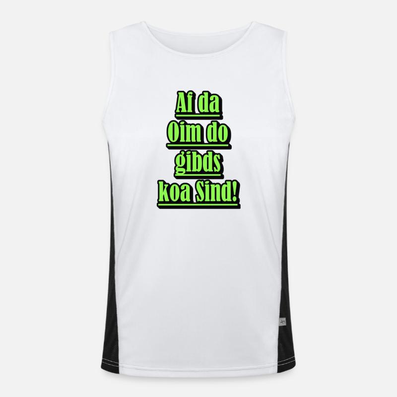 Dialecte néon Diction verte Débardeur respirant contrasté Homme 