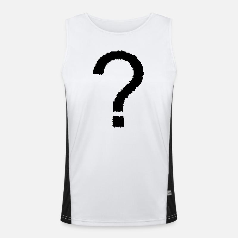 point d'interrogation Débardeur respirant contrasté Homme 