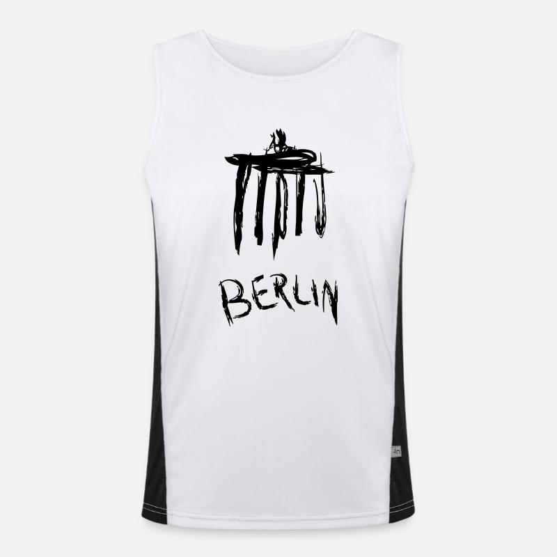berlin Funktionelles Kontrast-Tank Top für Männer 